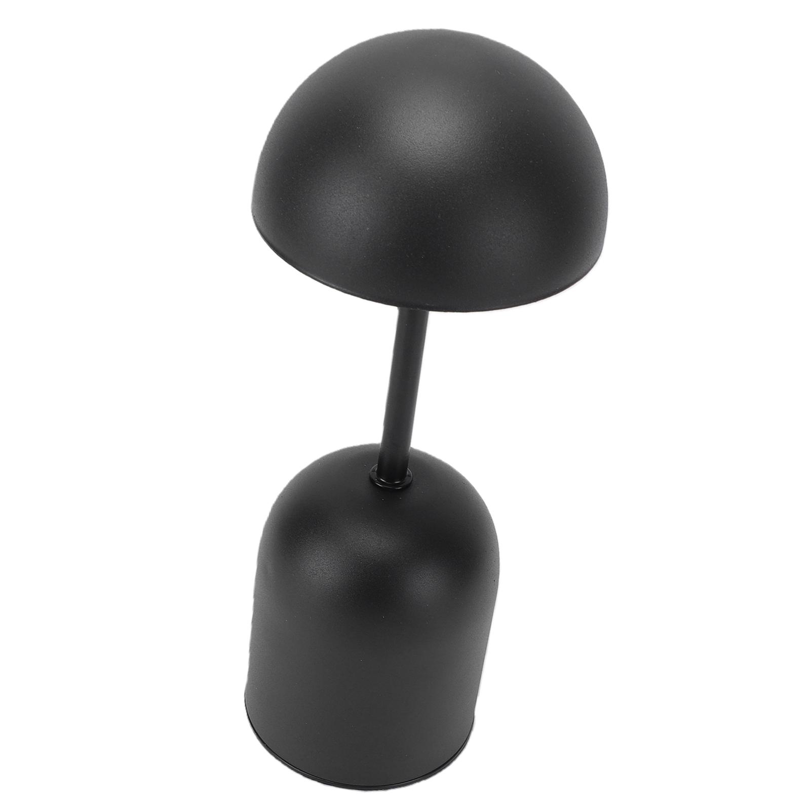 Modern Small Table Lamp Cute Dome Shade Reflecting Light LED Reading Lamp 1200mAh Battery Operated for Living Room Bedroom Study