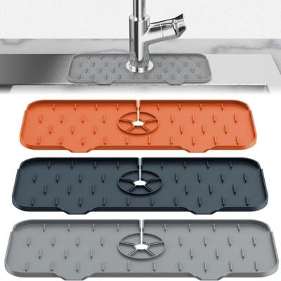1PC  Kitchen Faucet Sink Splash Guard, Silicone Sink Faucet Pad, Behind Faucet, Sink Protectors for Kitchen Sink, Sink Mat