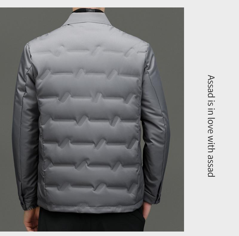 Men's Lightweight Shirt-Style Down Jacket - 2025 Autumn/Winter Business Casual Coat
