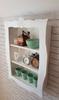 Wooden Shelf Cabinet Bleached In Rustic Style