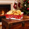 20Pcs Festival Paper Snack Plates Holiday Dinnerware For Christmas Gatherings Cookie Treats Biodegradable Serving Trays