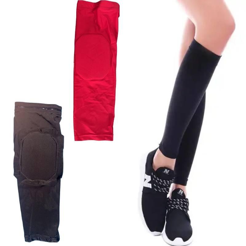 Honeycomb Impact Leg Sleeves Breathable Polyester For Basketball Running Cycling Sports