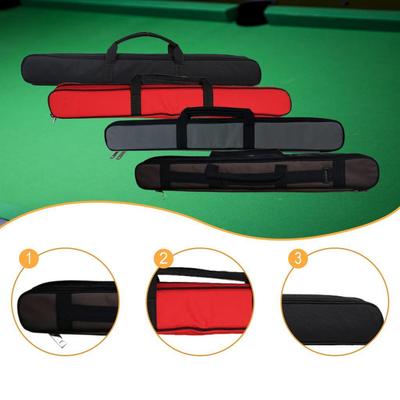 Estojo para Taco de Sinuca Presente Elegante Resistente ao Desgaste Alça Portátil Transportador Estojo para Taco de Sinuca de 1/2 Junta Bolsa de Armazenamento para Taco de Sinuca Bolsa Protetora