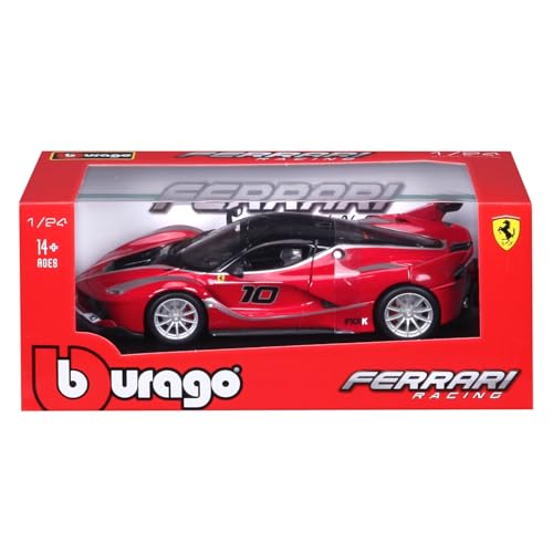 Bburago 1/24 Maßstab Ferrari FXX K #10 Rot / Diecast Modellauto Fertigprodukt 18-26301 (# 10)