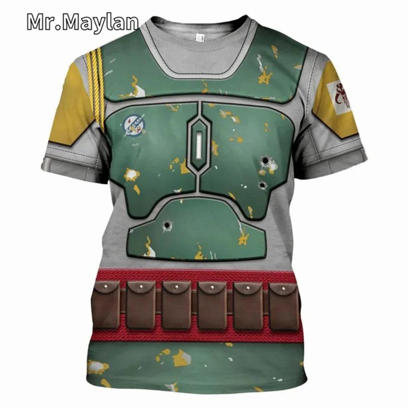 Maglietta Cosplay Costume di Darth Vader Stampa 3D Completa T-shirt da Uomo Nuova Moda Manica Corta Camicia Estiva Streetwear Unisex Magliette Top