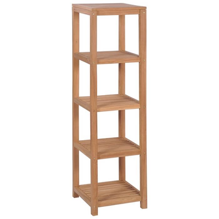 Meuble de salle de bain - Maison Exclusive - Teck massif - 4 niveaux - 42x42x165 cm