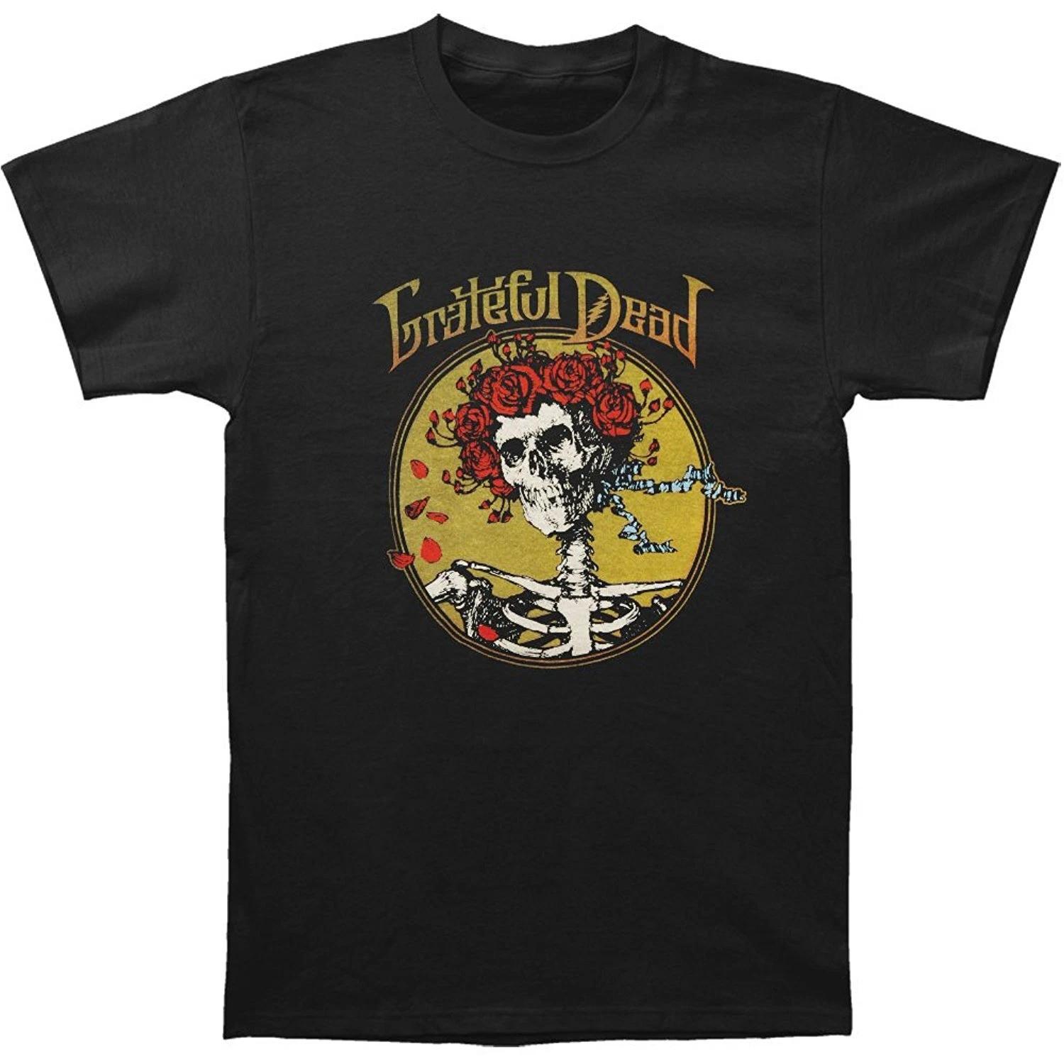 Authentic GRATEFUL DEAD Grateful Skull Classic Rock T-Shirt S-2XL NEW 3XL