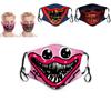 Poppy Playtime Huggy Wuggys Halloween Baumwoll-Gesichtsmaske für Erwachsene Verstellbar Atmungsaktiv