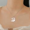 My Shape Punk Eagle Head Pendant Necklaces Stainless Steel Animal Bird Bald Eagle Charms Neck Chain Choker Jewelry Men’s Gifts