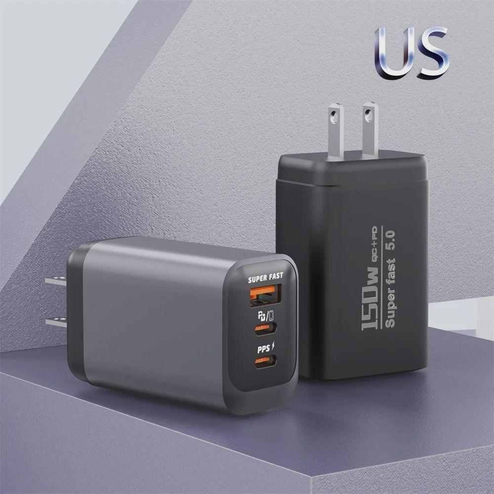 USB A+C Phone Charger Adapter Multi Ports Quick Charge Adapter for Huawei/Xiaomi/Samsung