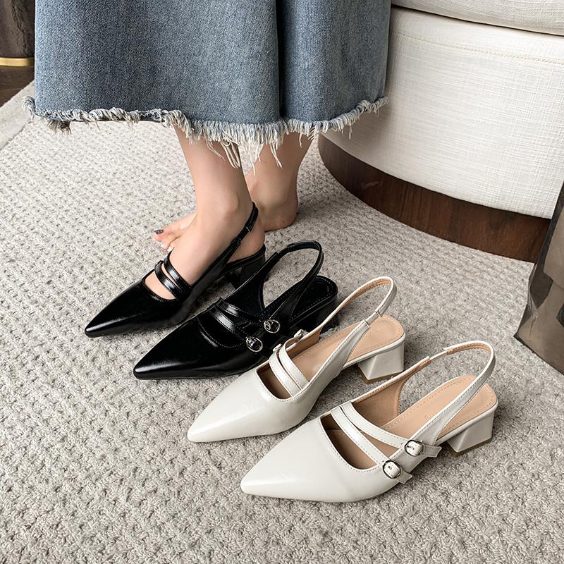 Fashion Black Patent Leather Mary Janes Shoes Summer New Fashion Square Toe Women's Pumps Comfortable Chunky Heel Ladies Single Shoes