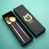 Portuguese Tableware Set: Stainless Steel Knife, Fork, Spoon - 4-Piece Western Steak Gift Box