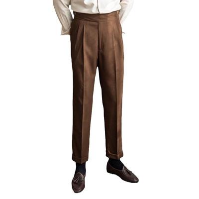 Autumn/Winter 2023 Italian High-Waist Straight-Leg Trousers - Men's Casual Versatile Style