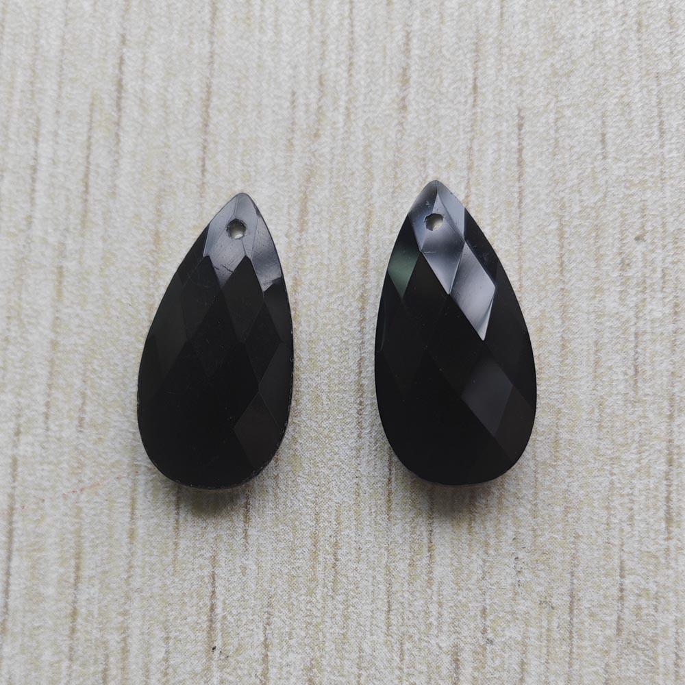 Beautiful Natural Amazon Stone long water drop cut faceted pendants for jewelry accessories making free shipping Wholesale 12pcs