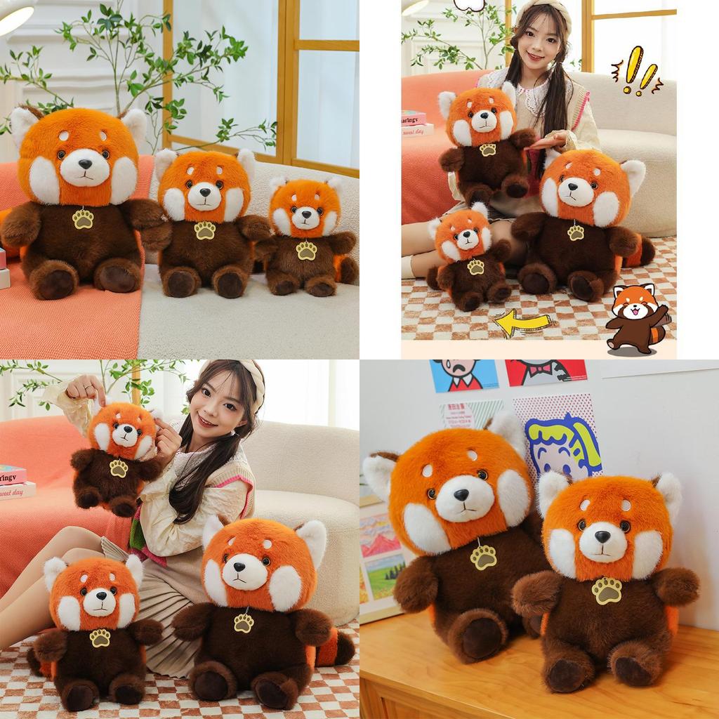 Adorable Plush Raccoon Doll Soft Stuffed Animal Toy Perfect For Kids Birthday Gifts