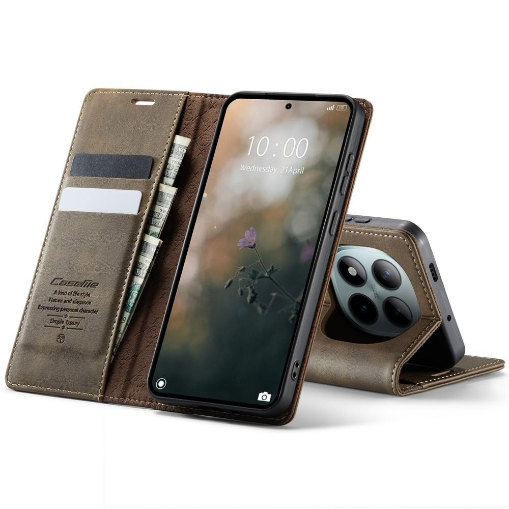 CaseMe Magnetic Flip Leather Phone Case for XiaoMi Poco M8 Pro RedMi Note 15 Pro Plus + 5G Wallet Card Slot Shockproof Back Cover