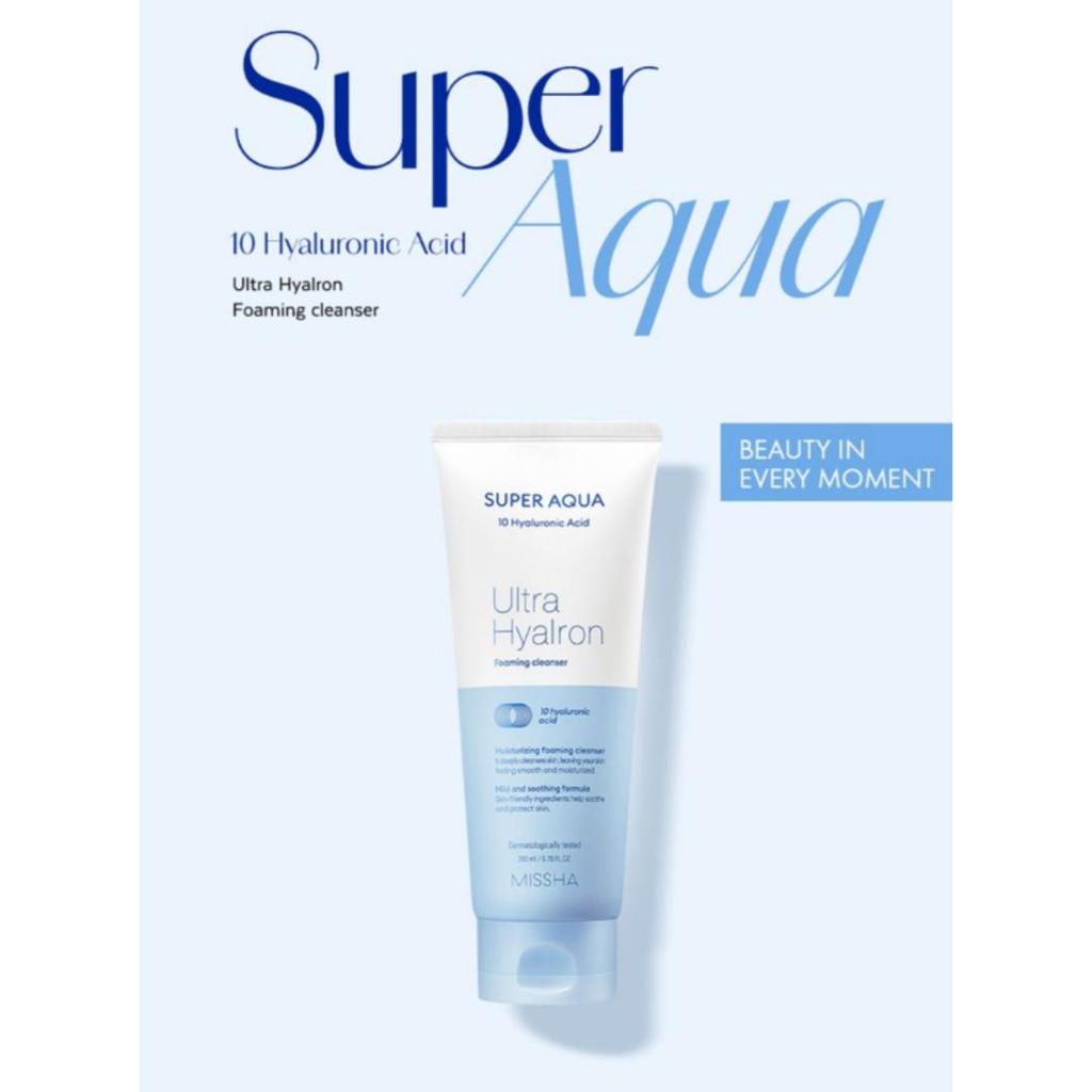 [Missha] Super Qqua Ultra Hyalron Foaming Cleanser 200ml