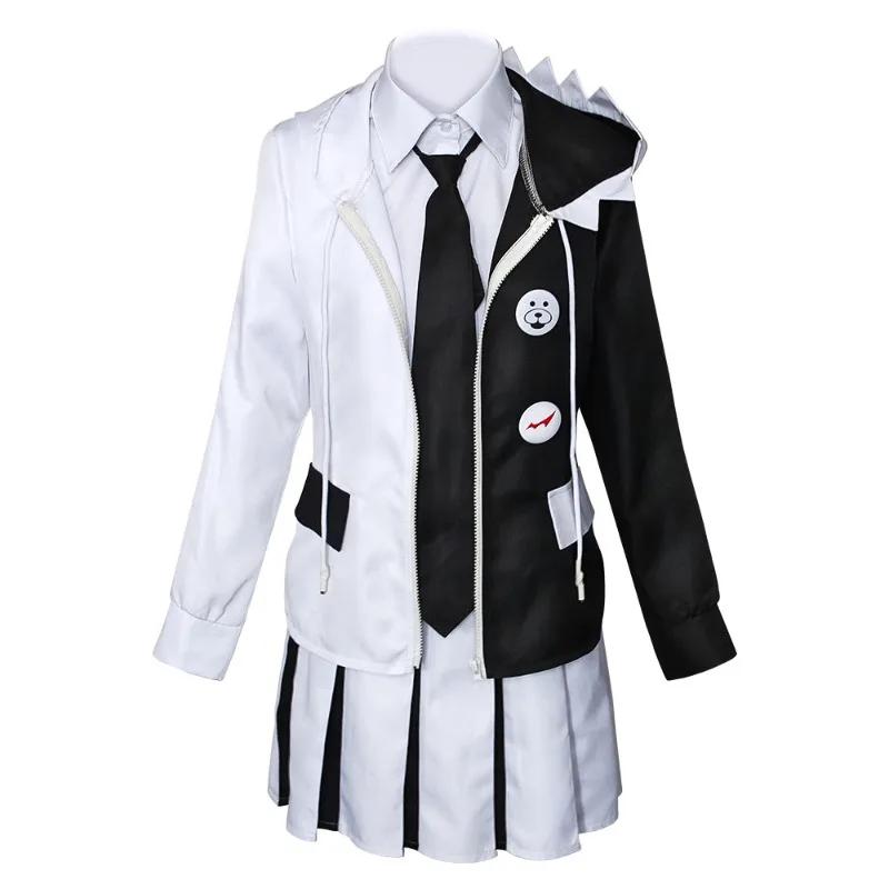 Game Danganronpaa Cosplay Costume Monokuma Black White Bear Suits for Men Women Stage Performance Halloween Carnival Party