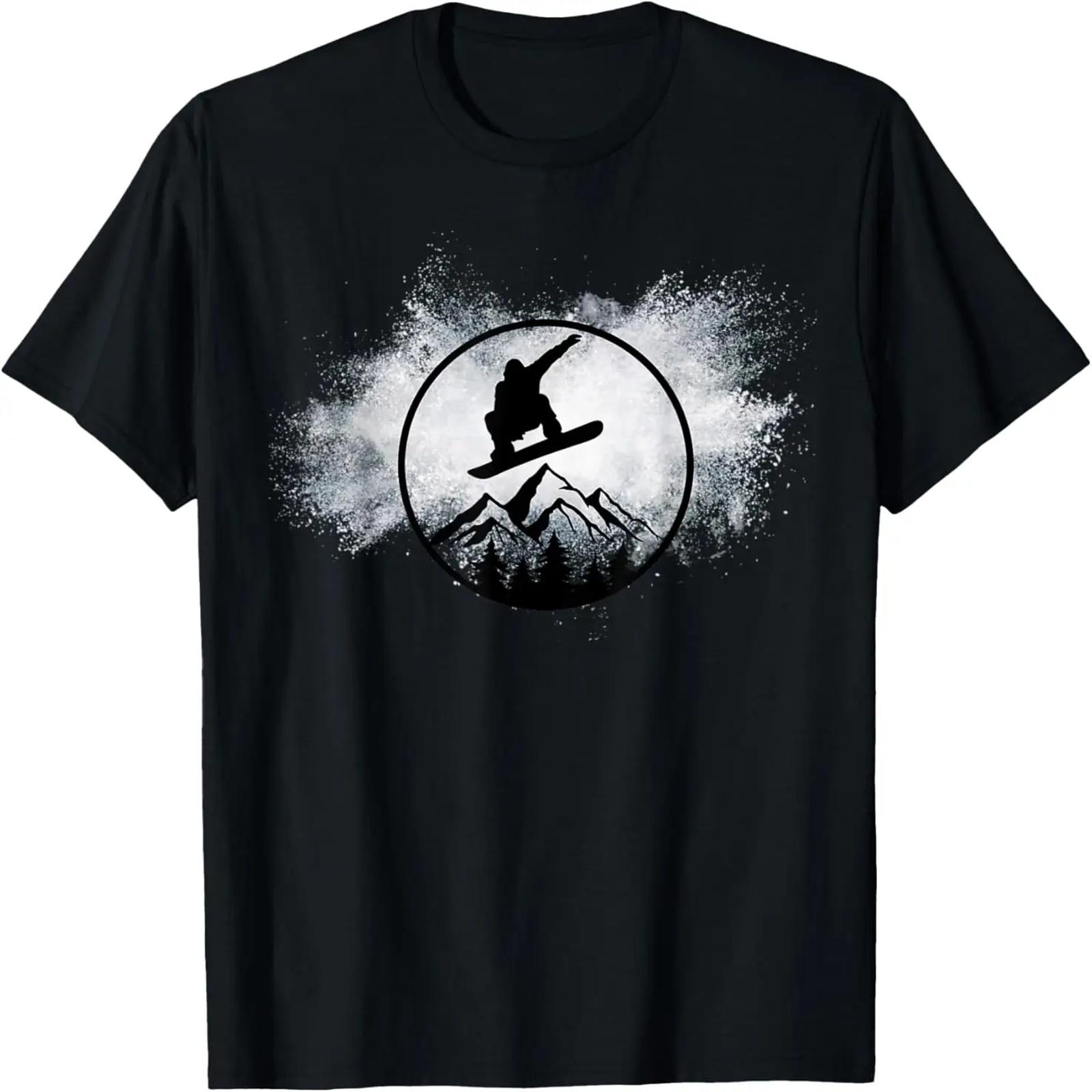 

Snowboard Snow Cloud Big Air Snowboarder Snowboarding T-Shirt XXXXXL чёрный