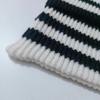 Women's Cute Japanese Cat Ear Wool Hat - Warm & Versatile for Autumn/Winter, Striped, Couple's Pullover Style.