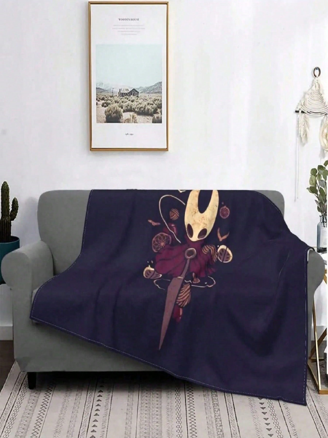 Silksong Hollow Knight Хорнет Жук Видеоигра Ультрамягкое Микрофлисовое Одеяло 75X95CM