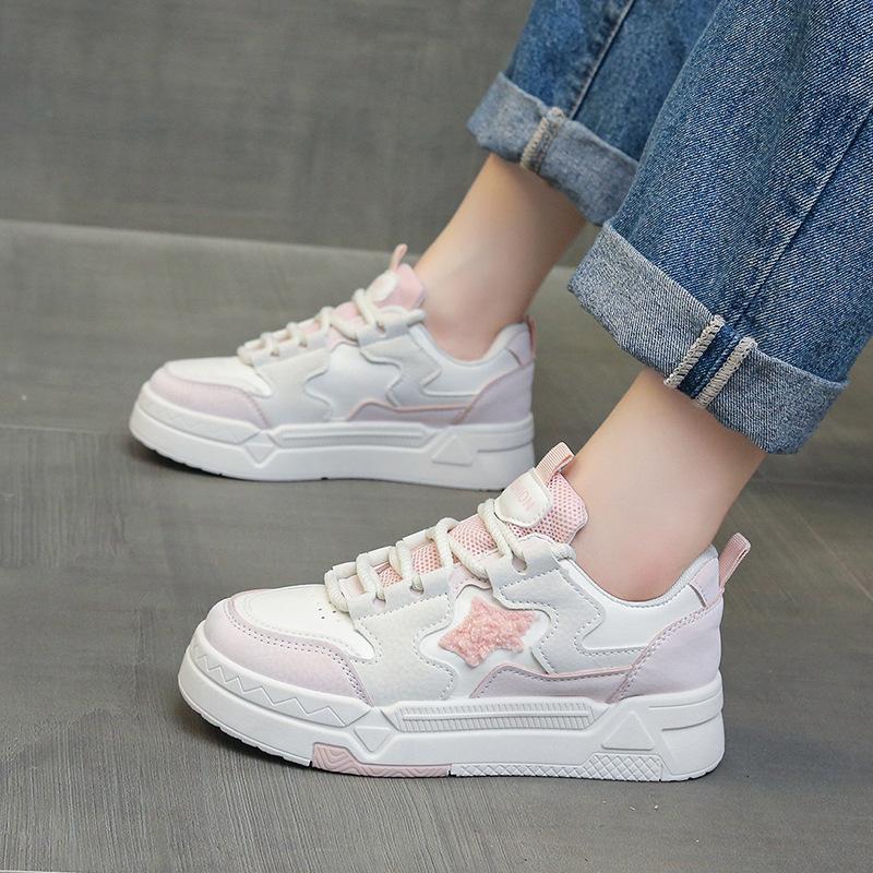 Chunky Women Star Casual Sneakers Flats Shoe Cute Gril Student Board Shoes Outdoor Anti-slip Sports Shoes Women's Shoe Masculino