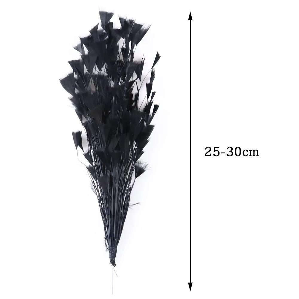 DIY Multicolor Turkey Feathers Free Bendable Triangle Tipped Feather Headpieces 25-30CM Feather Flower DIY Jewelry
