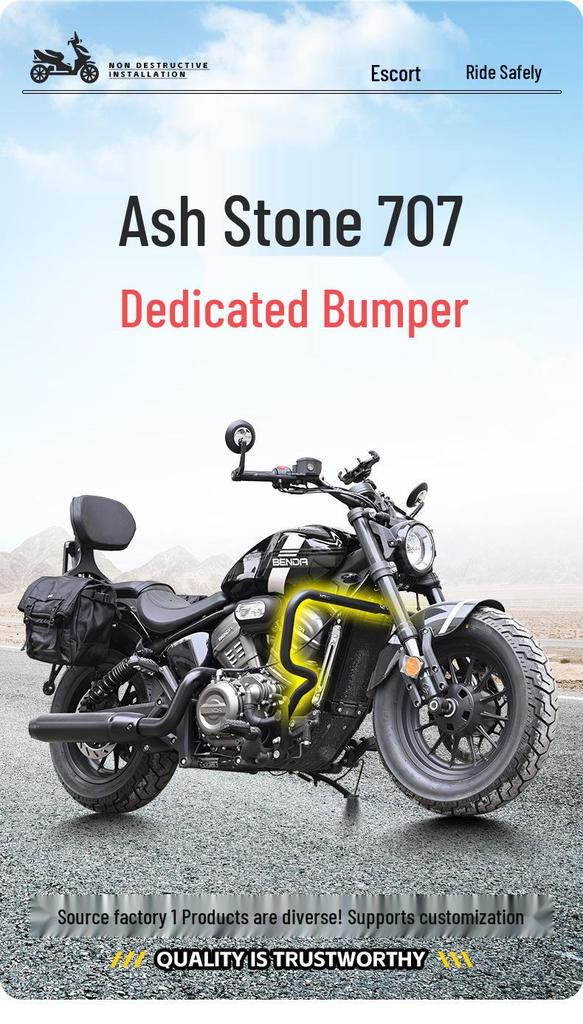 BenDa Huishi 707 Motorcycle Front Bumper Anti-collision Guard
