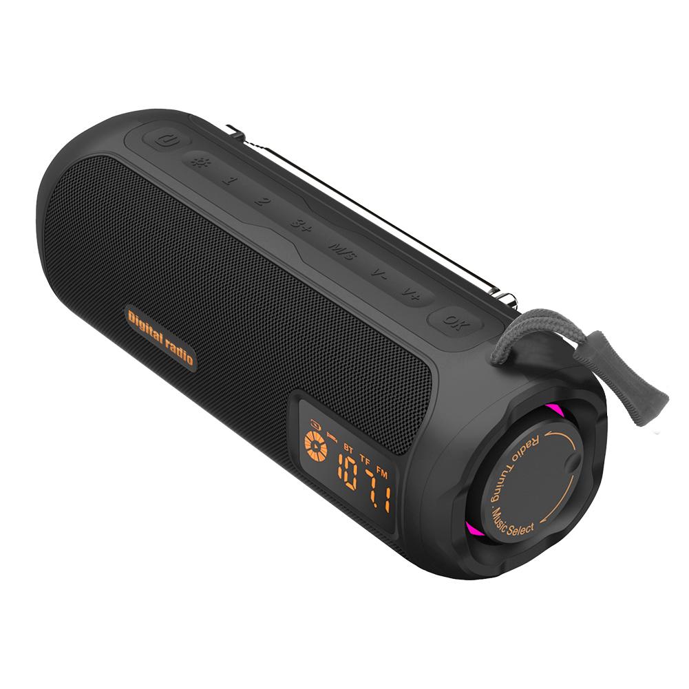 Wireless BT Speaker AM FM Radio Support TF Card Rechargeable Radio for Indoor Outdoor