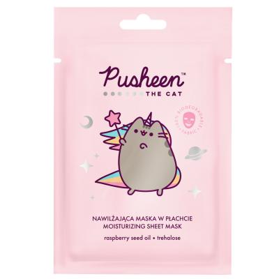 Pusheen Moisturizing Face Sheet Mask with Raspberry Seed Oil 17g