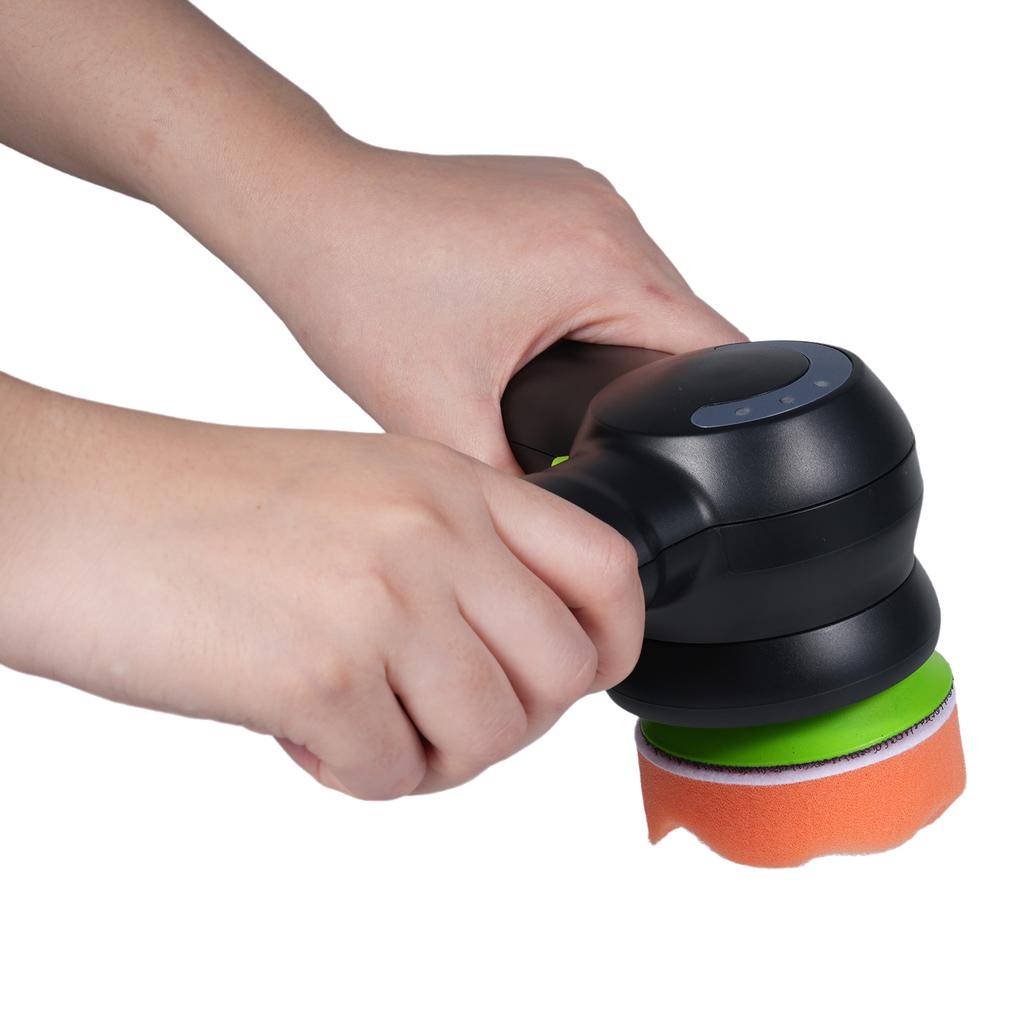 Cordless Car Polisher 7.4V Battery Car Buffer with 3 Gear Speed 4inch Portable Polishing Machine Kit with 8pcs