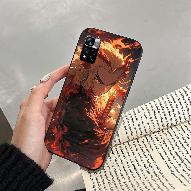 Rengoku Demon Slayer Phone Case For Xiaomi Redmi Note 13 12 Pro 11S 11 10 Pro 10S 12S Redmi 10 9C 13C
