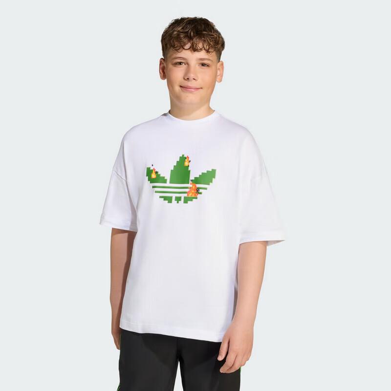 adidas Boy's Crewneck Short Sleeve T-shirt JW5326