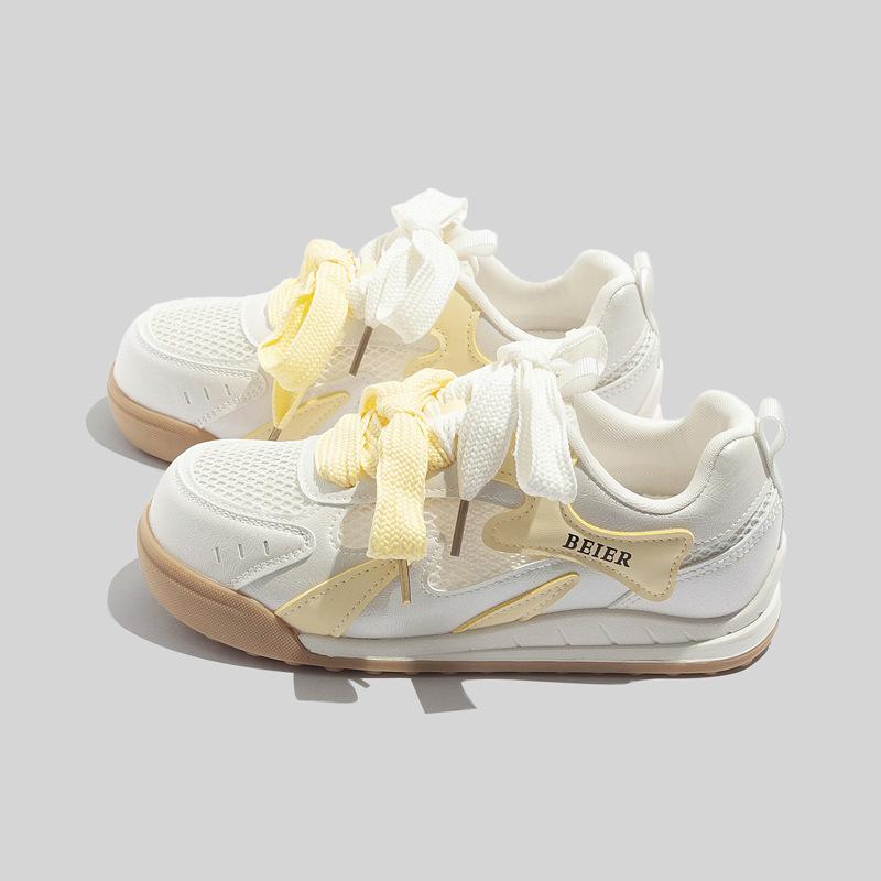 Soft-soled Heightening Women's Shoes All-match White Shoes Breathable Casual Shoes Fashion Daddy Shoes