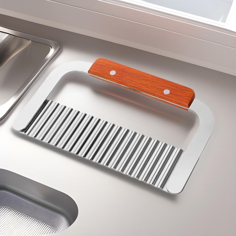Stainless Steel Wavy French Fry and Vegetable Slicer
