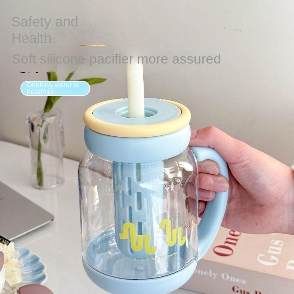 

Leakproof Portable Drink Bottle Plastic Water Cup Coffee Cup Water Sippy Cup School рожевий