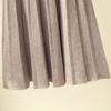 Women Winter Skirt Solid Color Pleated Soft High Waist A-line Warm Big Hem Elastic Waist Lady Autumn Skirt Women Garment