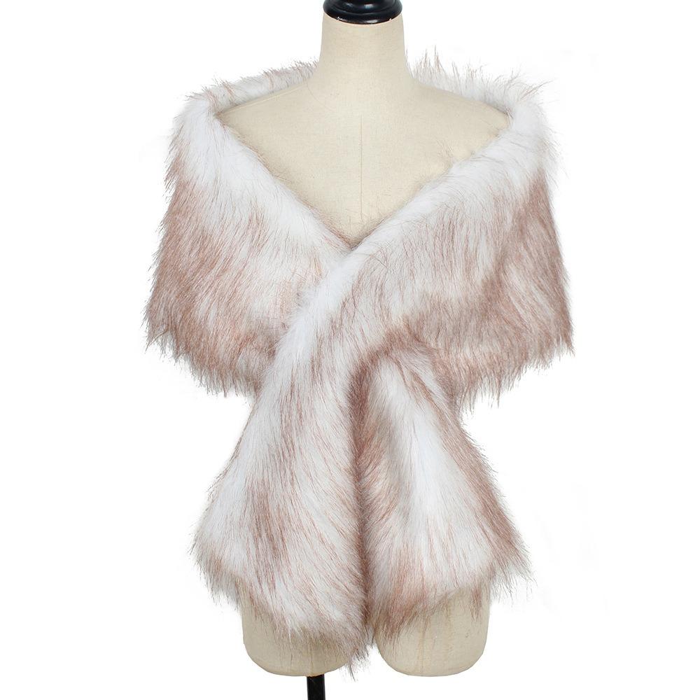 Multicolour Warm Cheongsam Shawl Widened Pashmina Wraps Fashion Fluffy Cape Shawls  Daily
