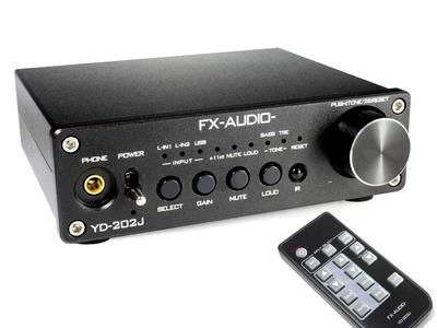 YDA138 dijital amplifikatör IC USB girişli DAC amplifikatör FX-AUDIO- YD-202J dahili çift mono sürücülü dijital entegre amplifikatör (siyah)