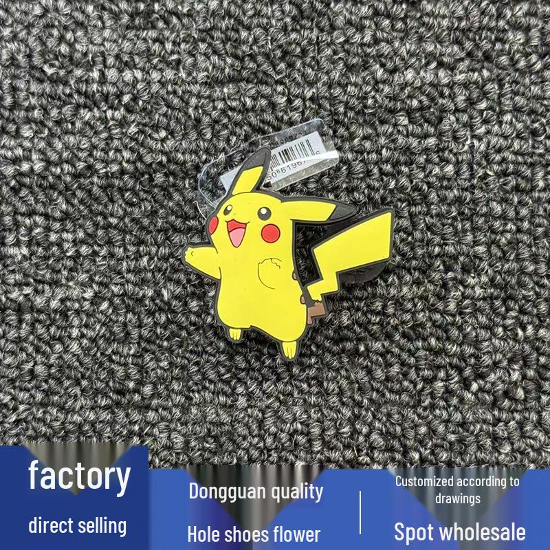 Pikachu Series PVC Shoe Decorative Flower Buckles for Hole Shoes