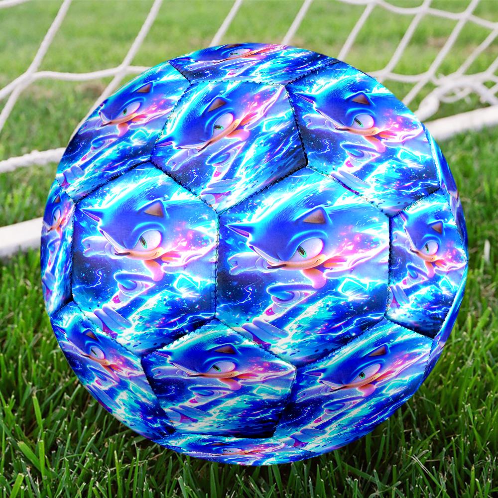 Sonic Theme Size 5 Soccer Ball, Suitable for Both Indoor and Outdoor Matches, a Gift Suitable for Everyone.