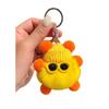 Keychain Cartoon Doll Wearing Hat Glasses Decor Imitation Rabbit Fur Charm Key Chain Keys