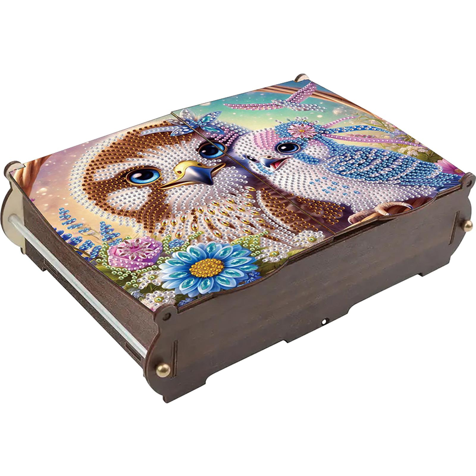 

Diamond Painting Wooden Storage Box Diamond Art Storage Case DIY 5D Craft Jewelry Box for Jewelry & Crafts Organization