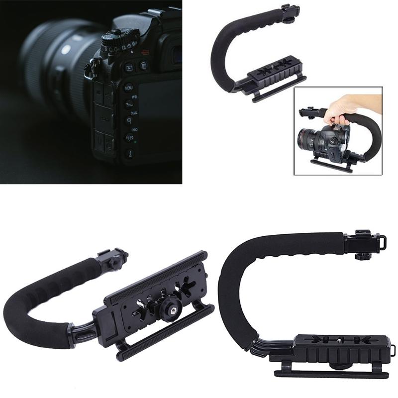 Camera Smartphone Stabilizer Foldable Handle Grip Handheld Video Rig Compatibility with All Action Camera Camcorder 4K