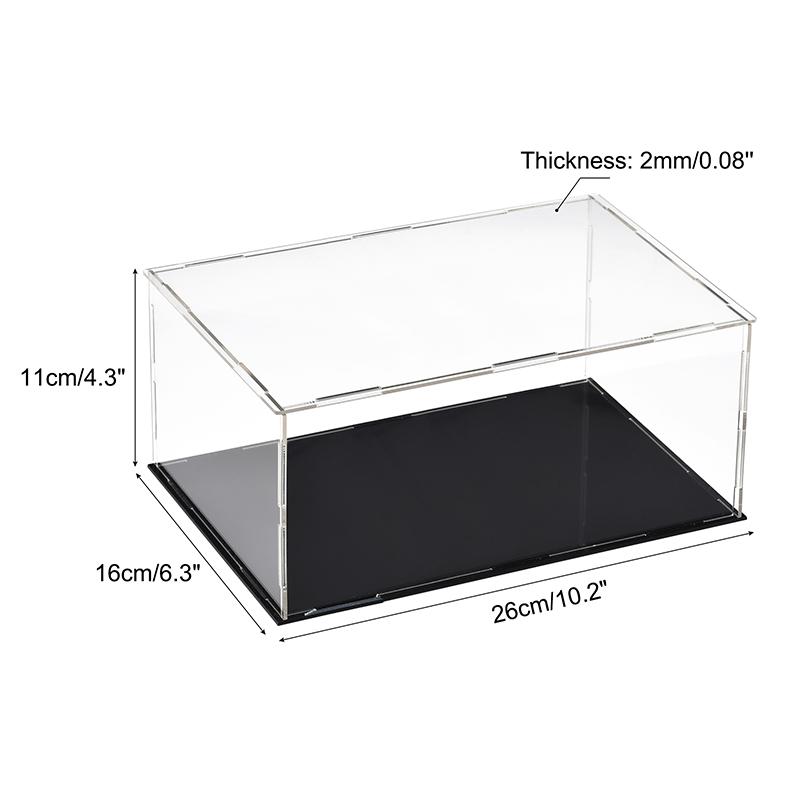 Clear Acrylic Display Case Box Dustproof Storage Countertop Box Protection Showcase Cube Figures Collectibles Model Toy Show Box