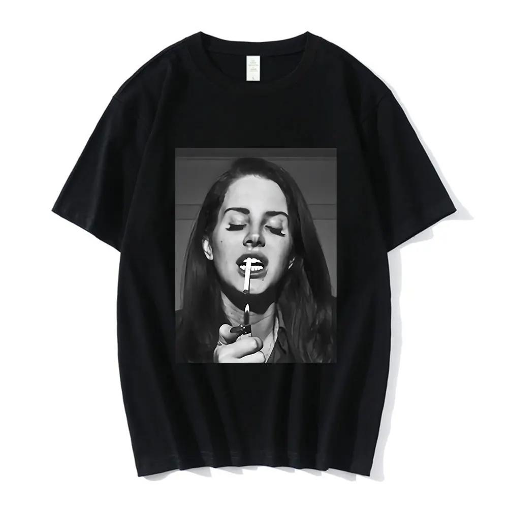 Unisex New Lana Del Rey Ldr Graphic Print T Shirt Fashion Streetwear Short Sleeve Casual Crew Neck Plus Size T Shirt Women 62477