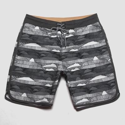 2023 Herren Schnelltrocknende Stretch Surf- & Lauf-Beachshorts, Lässiger Fünf-Punkt-Fitness-Stil