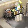 Kitchen Sink Sponge Holder ABS Material Durable Soap Rack Kitchen Supplies Storage Rack Home Spice Rack Drainage Shelf