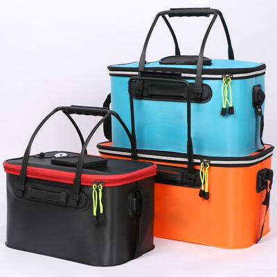 Tragbare Eva Angeltasche Faltbarer Angelaus Eimer Atmungsaktive Lebendfischbox Camping Wasserbehälter Waschbecken Tackle Aufbewahrungstasche