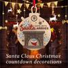 Santa Clause Santa Claus Christmas Countdown Handmade Wooden Christmas Calendar  Festival Gift